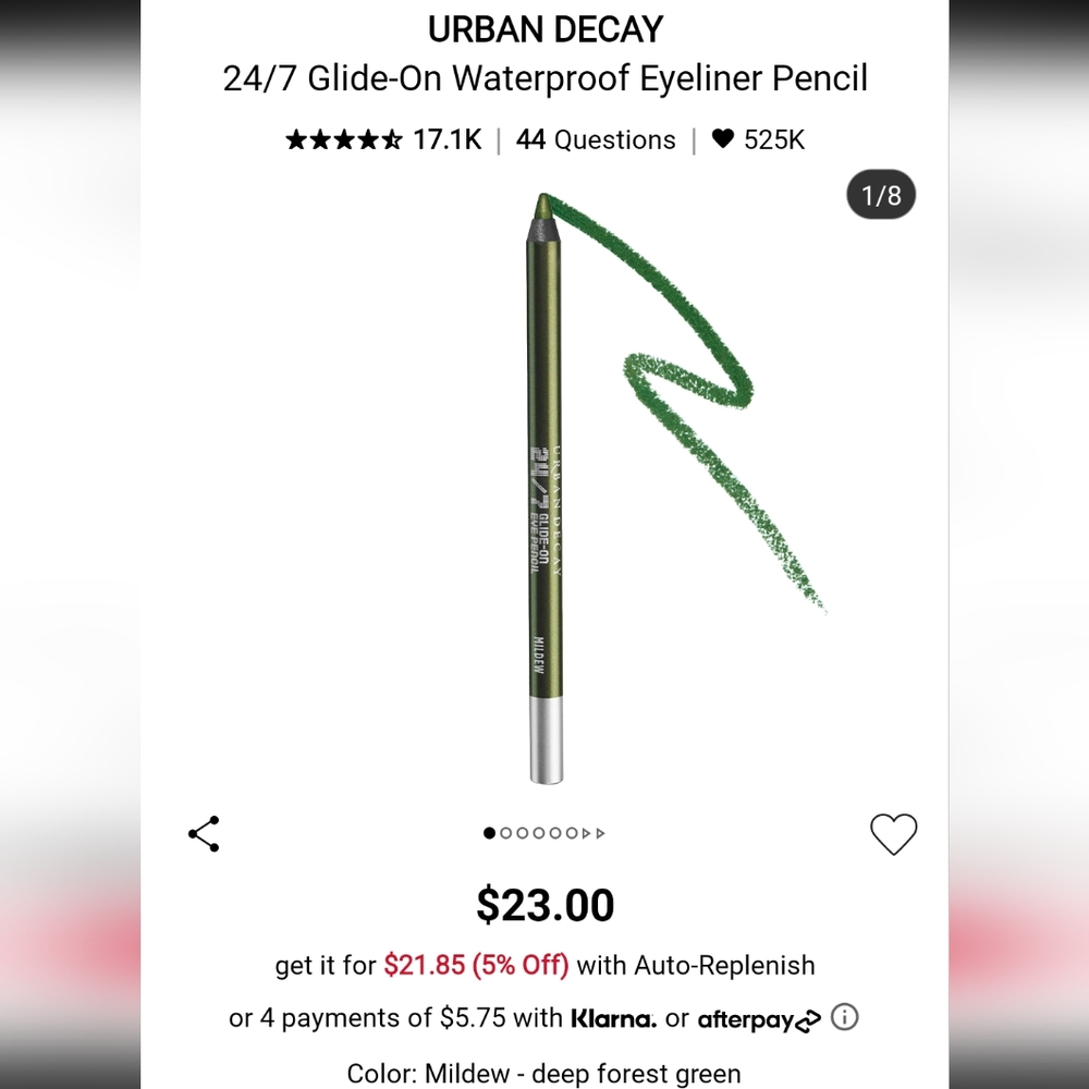 Urban Decay glide on pencil- mildew